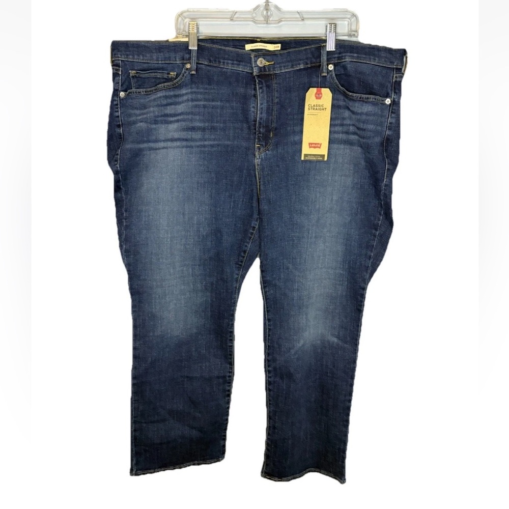 Levi’s Classic Straight Woman’s Jeans Micros NWT Plus Size 24W